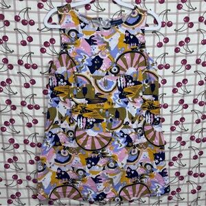 Modcloth Abstract Multicolor Mini Dress